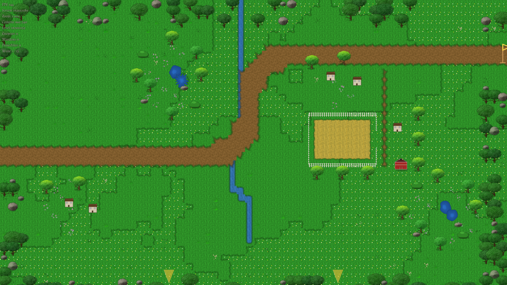 Haven Meadow, the tutorial level used for the first tuning session