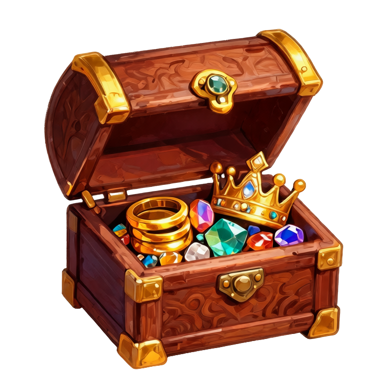 Jeweled coffer of regalia