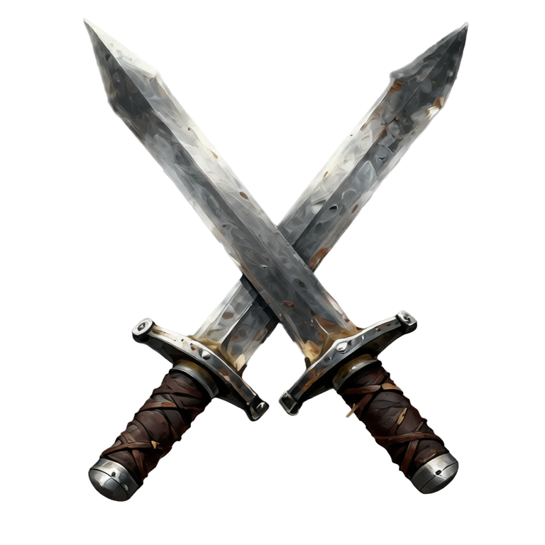 Crossed swords