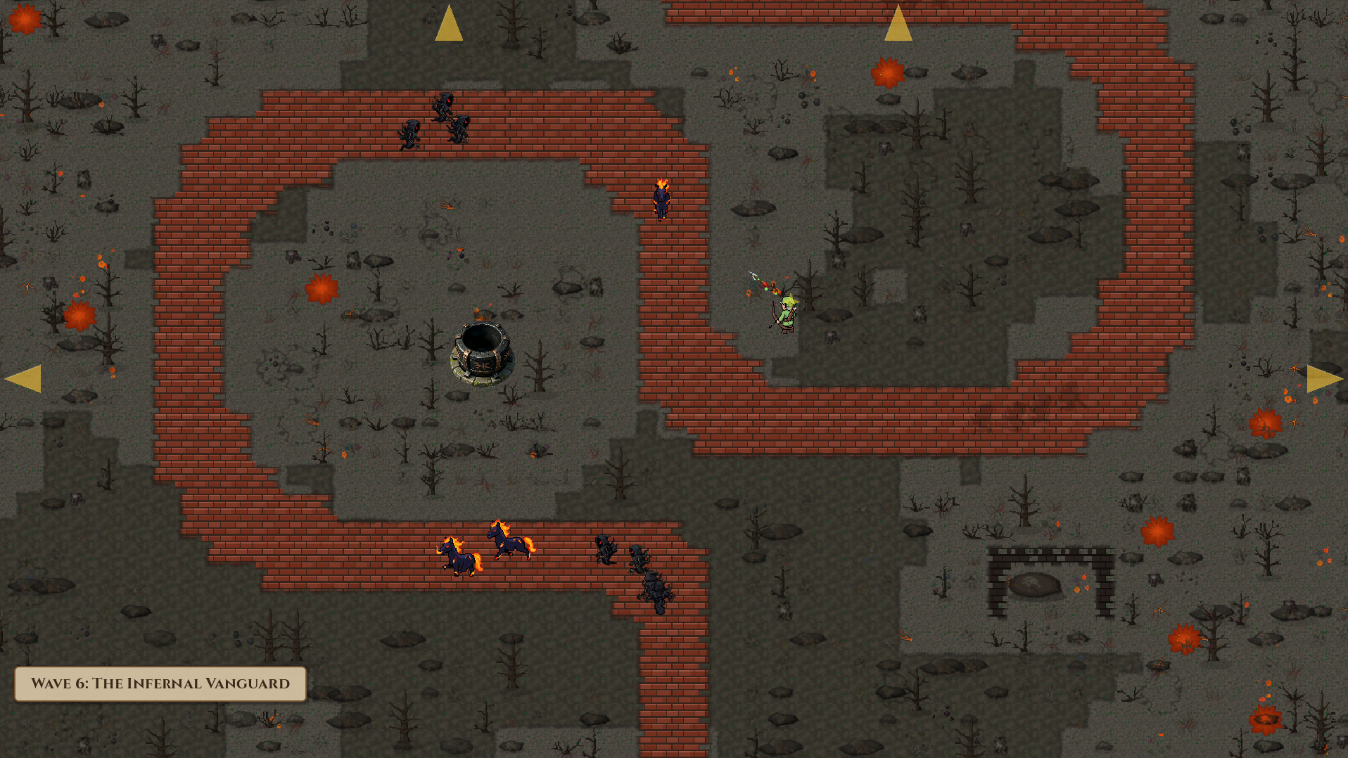 The Infernal Vanguard — wardens hold the volcanic wastes