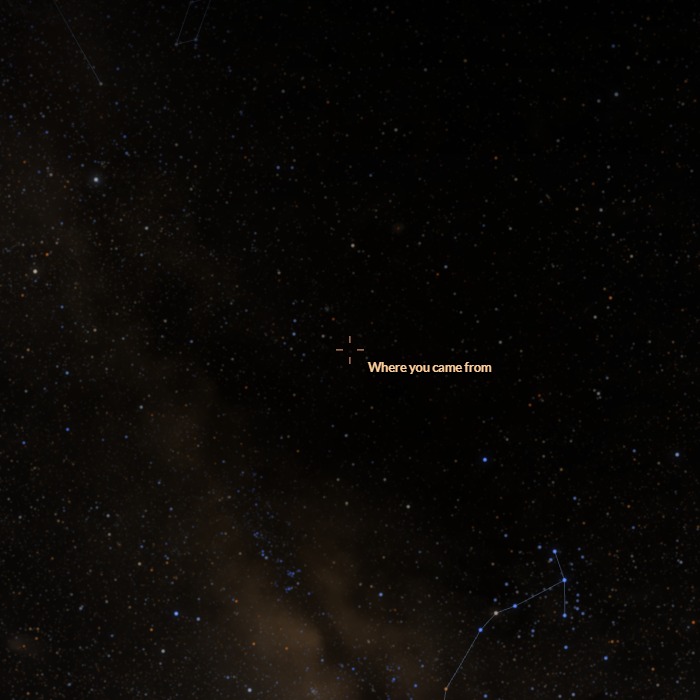 At 50%: fewer, redder stars
