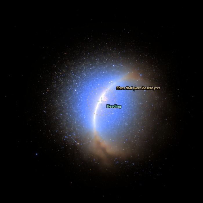 At 99%: a bright glowing patch in the centre with dark sky around