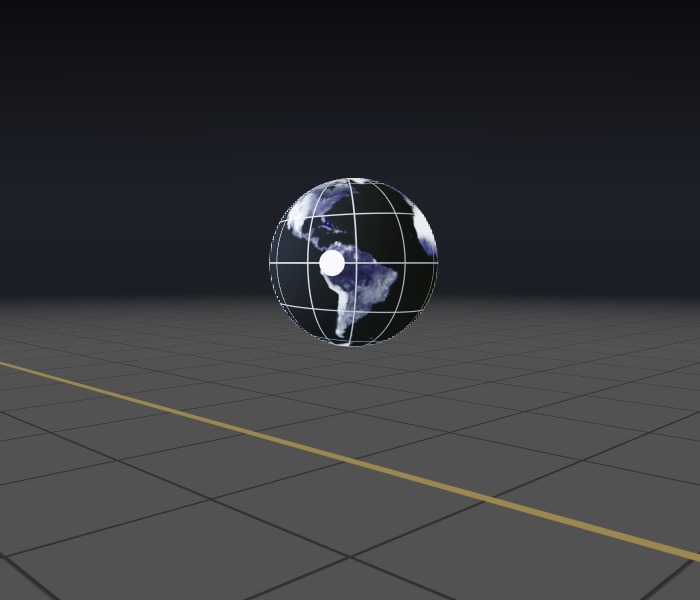 Bright, bluish globe approaching