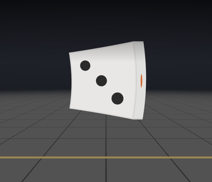 Die at 99%, looking turned 82 degrees