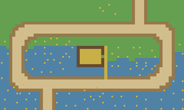 Pastoral biome — river crossing with loop path