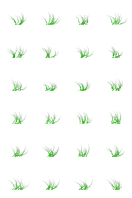 Procedurally generated tall grass variants